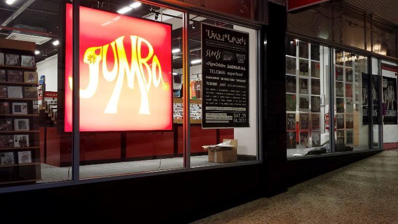 Jumbo Records Signage